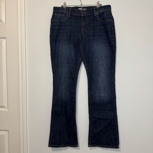 Old Navy Flirt Bootcut Jeans | Size 12 Regular | Dark Wash Stretch Denim